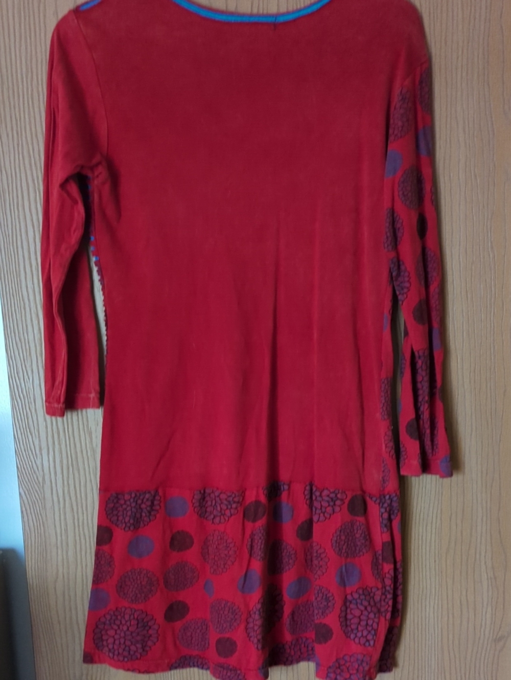 Leopards & Roses Red & Blue Dress - Picture 2 of 10